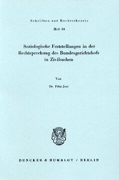 Soziologische Feststellungen in der Rechtsprechung des Bundesgerichtshofs in Zivilsachen