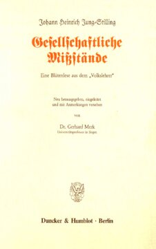 Gesellschaftliche Mißstände: Eine Blütenlese aus dem »Volkslehrer«. Neu hrsg., eingel. und mit Anmerkungen vers. von Gerhard Merk