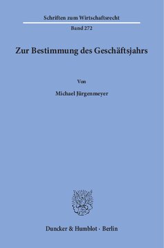 Zur Bestimmung des Geschäftsjahrs