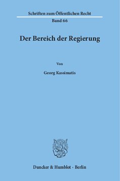 Der Bereich der Regierung