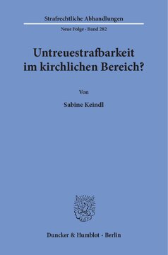 Untreuestrafbarkeit im kirchlichen Bereich?