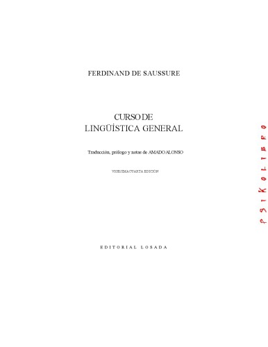 Curso de Linguistica General (Spanish Edition)