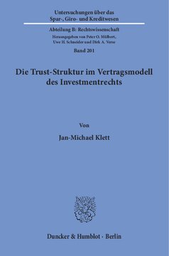 Die Trust-Struktur im Vertragsmodell des Investmentrechts