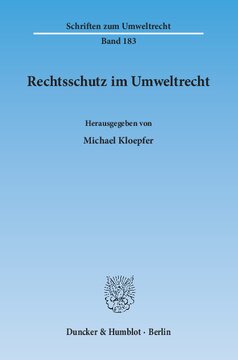Rechtsschutz im Umweltrecht