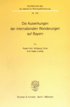Die Auswirkungen der internationalen Wanderungen auf Bayern