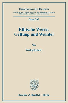 Ethische Werte: Geltung und Wandel