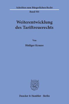 Weiterentwicklung des Tariftreuerechts