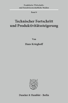 Technischer Fortschritt und Produktivitätssteigerung