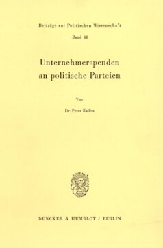Unternehmerspenden an politische Parteien