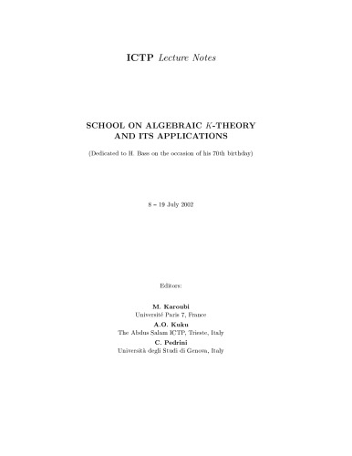 Contemporary Developments in Algebraic K-Theory