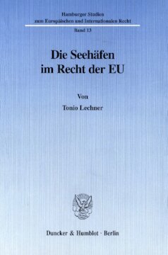 Die Seehäfen im Recht der EU