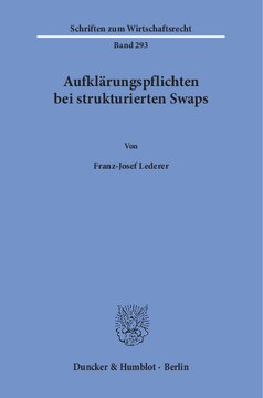 Aufklärungspflichten bei strukturierten Swaps