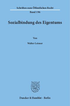 Sozialbindung des Eigentums