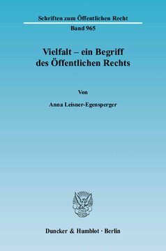 Vielfalt – ein Begriff des Öffentlichen Rechts
