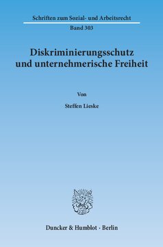 Diskriminierungsschutz und unternehmerische Freiheit
