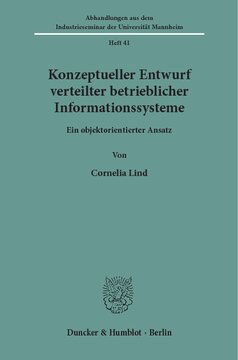 Konzeptueller Entwurf verteilter betrieblicher Informationssysteme: Ein objektorientierter Ansatz