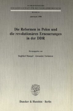 Die Reformen in Polen und die revolutionären Erneuerungen in der DDR: (Jahrbuch 1990)