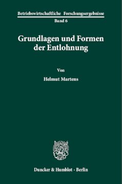 Grundlagen und Formen der Entlohnung