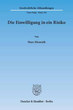 Die Einwilligung in ein Risiko