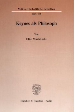 Keynes als Philosoph