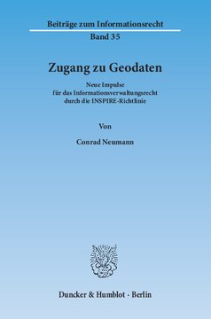 Zugang zu Geodaten: Neue Impulse für das Informationsverwaltungsrecht durch die INSPIRE-Richtlinie