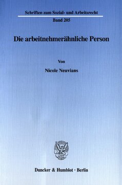 Die arbeitnehmerähnliche Person