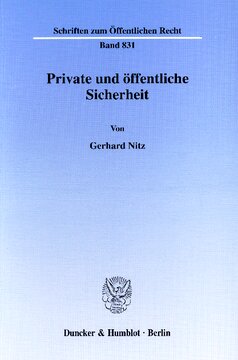 Private und öffentliche Sicherheit