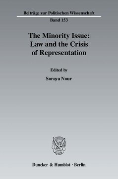 The Minority Issue: Law and the Crisis of Representation