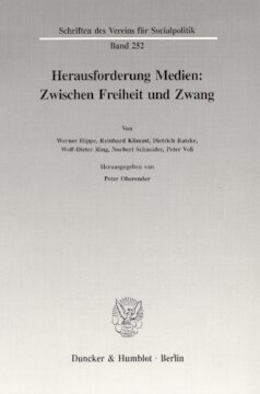 Herausforderung Medien: Zwischen Freiheit und Zwang