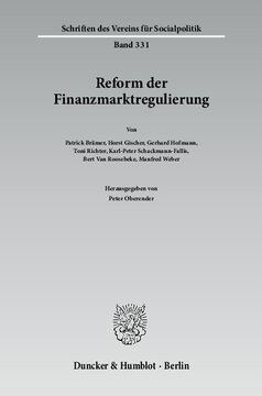 Reform der Finanzmarktregulierung