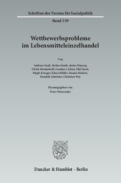 Wettbewerbsprobleme im Lebensmitteleinzelhandel