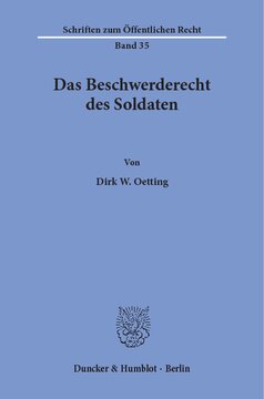 Das Beschwerderecht des Soldaten