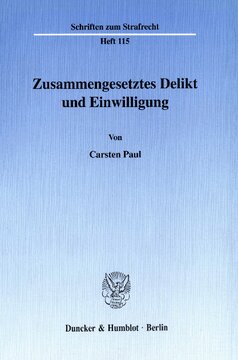 Zusammengesetztes Delikt und Einwilligung