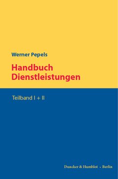 Handbuch Dienstleistungen: 2 Teilbände
