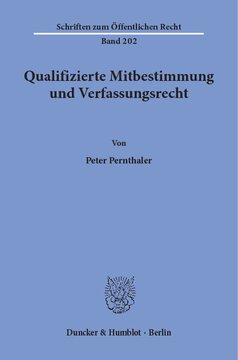 Qualifizierte Mitbestimmung und Verfassungsrecht