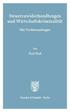 Steuerzuwiderhandlungen und Wirtschaftskriminalität: Mit Verfahrensfragen