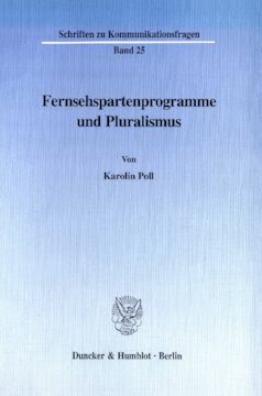 Fernsehspartenprogramme und Pluralismus