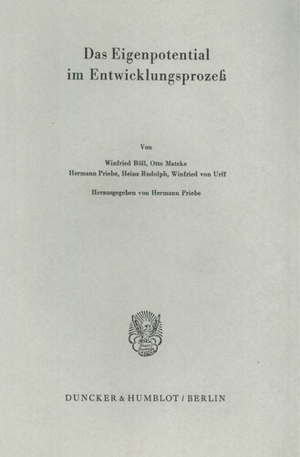 Das Eigenpotential im Entwicklungsprozeß
