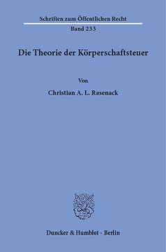 Die Theorie der Körperschaftsteuer