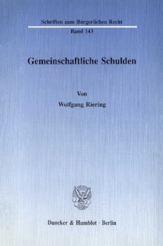 Gemeinschaftliche Schulden