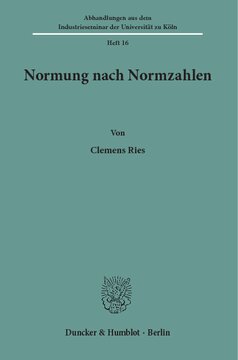 Normung nach Normzahlen