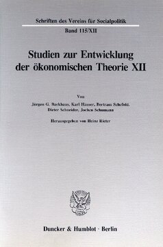 Osteuropäische Dogmengeschichte: Studien zur Entwicklung der ökonomischen Theorie XII