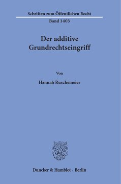 Der additive Grundrechtseingriff