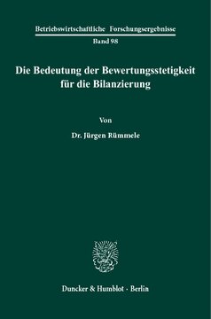 Die Bedeutung der Bewertungsstetigkeit für die Bilanzierung