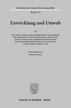Entwicklung und Umwelt