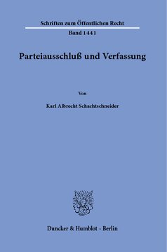 Parteiausschluß und Verfassung