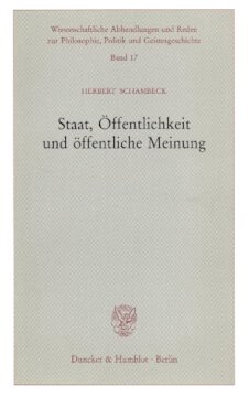 Staat, Öffentlichkeit und öffentliche Meinung