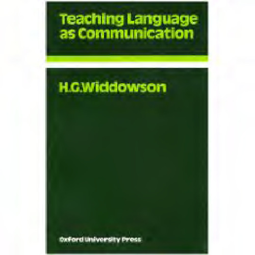 Teaching Language As Communication (Oxford Applied Linguistics)