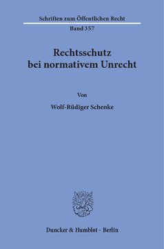 Rechtsschutz bei normativem Unrecht