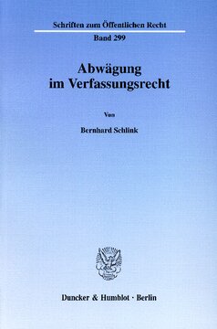 Abwägung im Verfassungsrecht